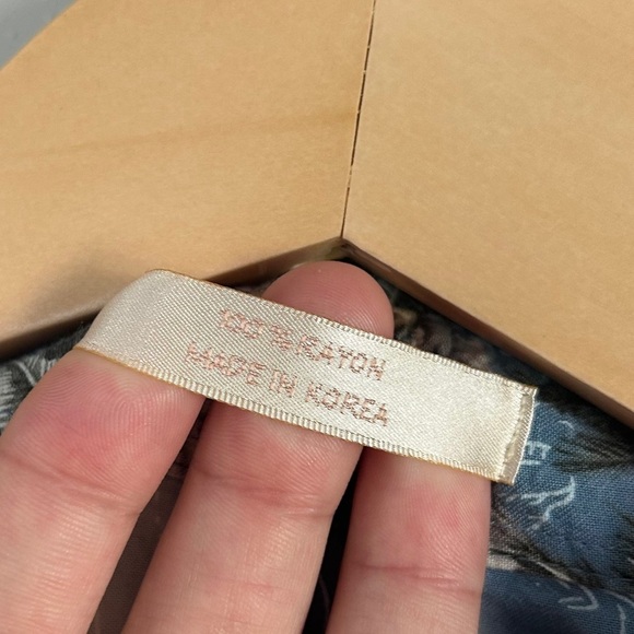 Campos Moda Tropical Escape Blue Palm Shirt Button Down Hawaiian Beach Vacation - Picture 2 of 6